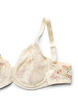 Full coverage bra with floral lace, White, Packshot image number 3