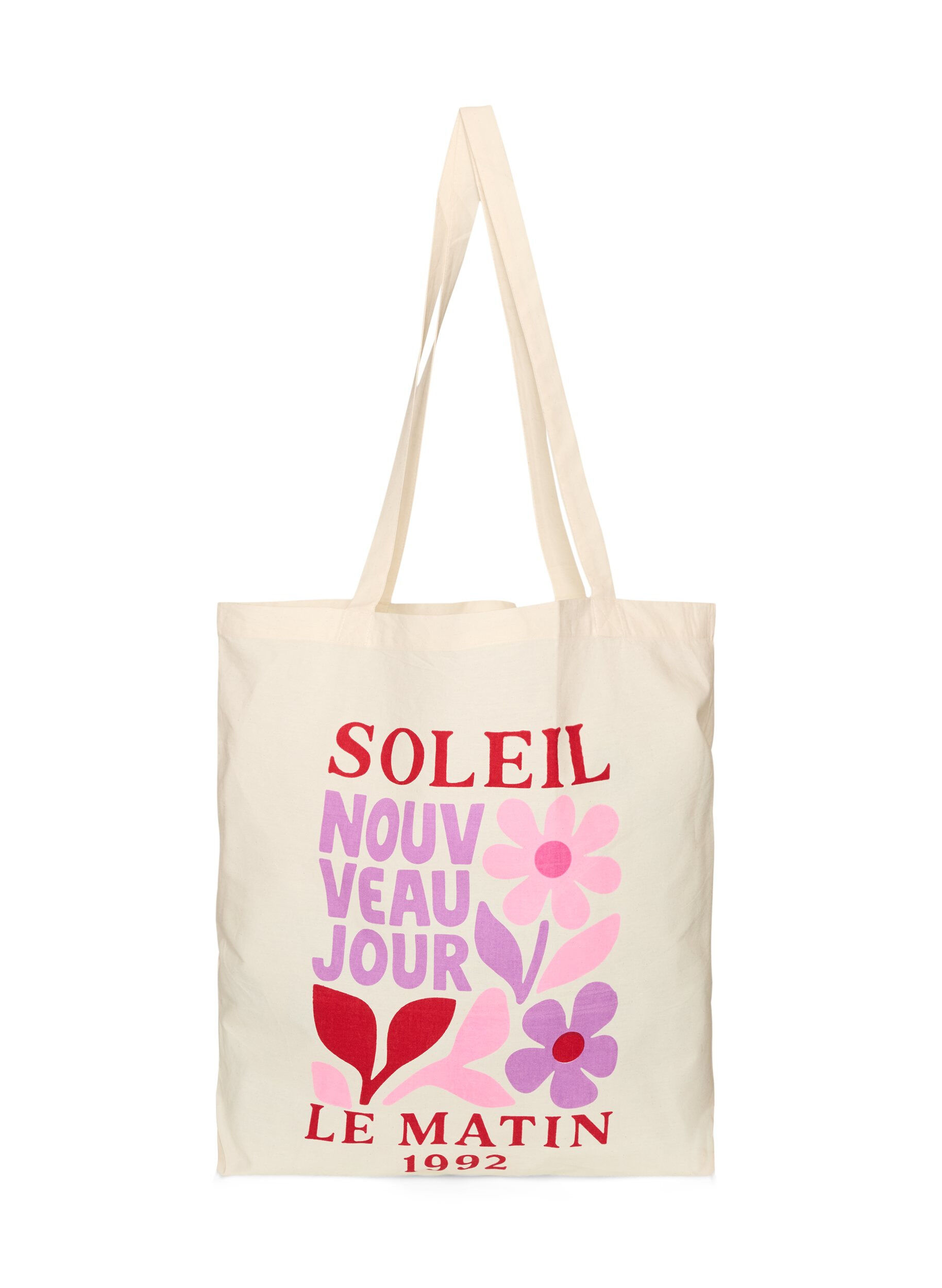 ZizzifashionTote bag with print, Red, Packshot image number 0