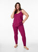 Ankle-length leggings in viscose, Pink, Model image number 0