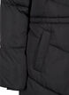 Mid-length puffer jacket with hood, Black, Packshot image number 3