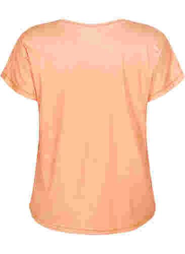 Short sleeved workout t-shirt, Apricot Nectar, Packshot image number 1