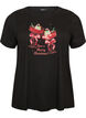 Christmas t-shirt in organic cotton, Black, Packshot image number 0