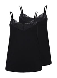 Viscose top with lace details