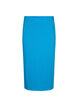 Tight-fitting viscose midi skirt, Ibiza Blue, Packshot image number 0