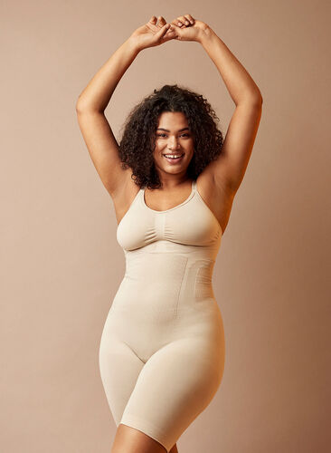 Shapewear Overalls, Nude, Image image number 0