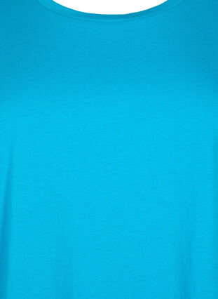 Short sleeved cotton blend t-shirt, Hawaiian Ocean, Packshot image number 2