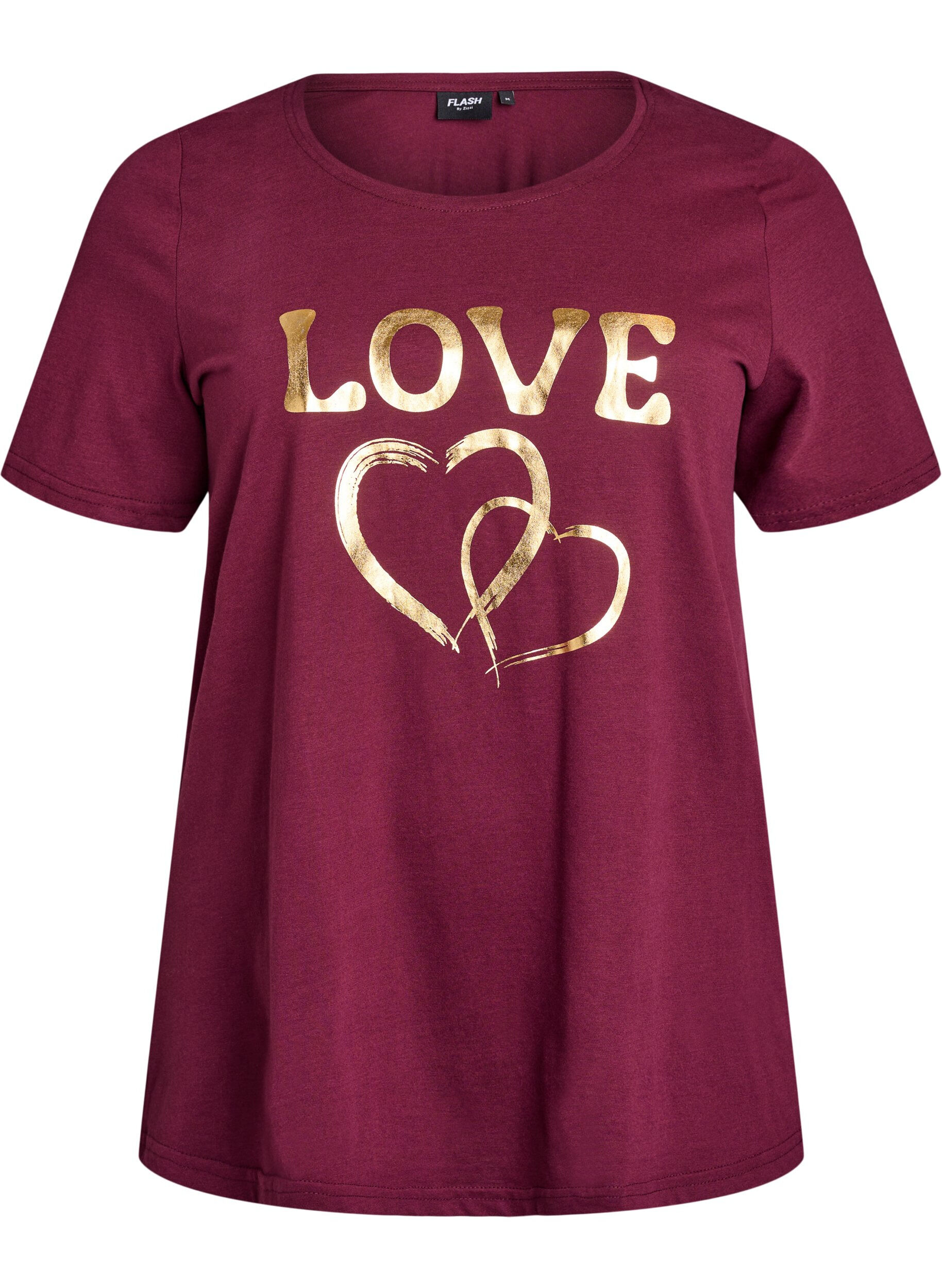 ZizzifashionT-shirt with motif, Red, Packshot image number 0