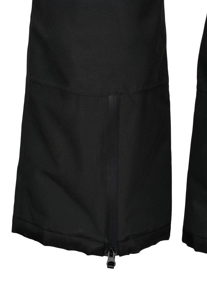 Ski trousers with pockets and adjustable waist, Black, Packshot image number 3