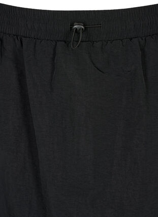 Midi skirt with slit and cargo pocket, Black, Packshot image number 2