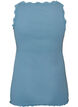 Top with lace trim, Blue, Packshot image number 1
