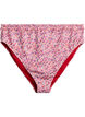 Floral tai bikini briefs with a ruched edge, Rose, Packshot image number 0