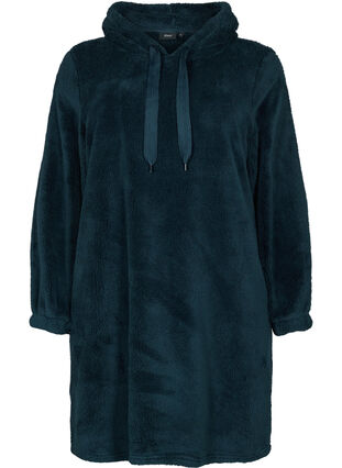 Teddy dress with hood, Night Sky, Packshot image number 0