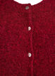 Cardigan with wool and alpaca and decorative buttons, Red, Packshot image number 2