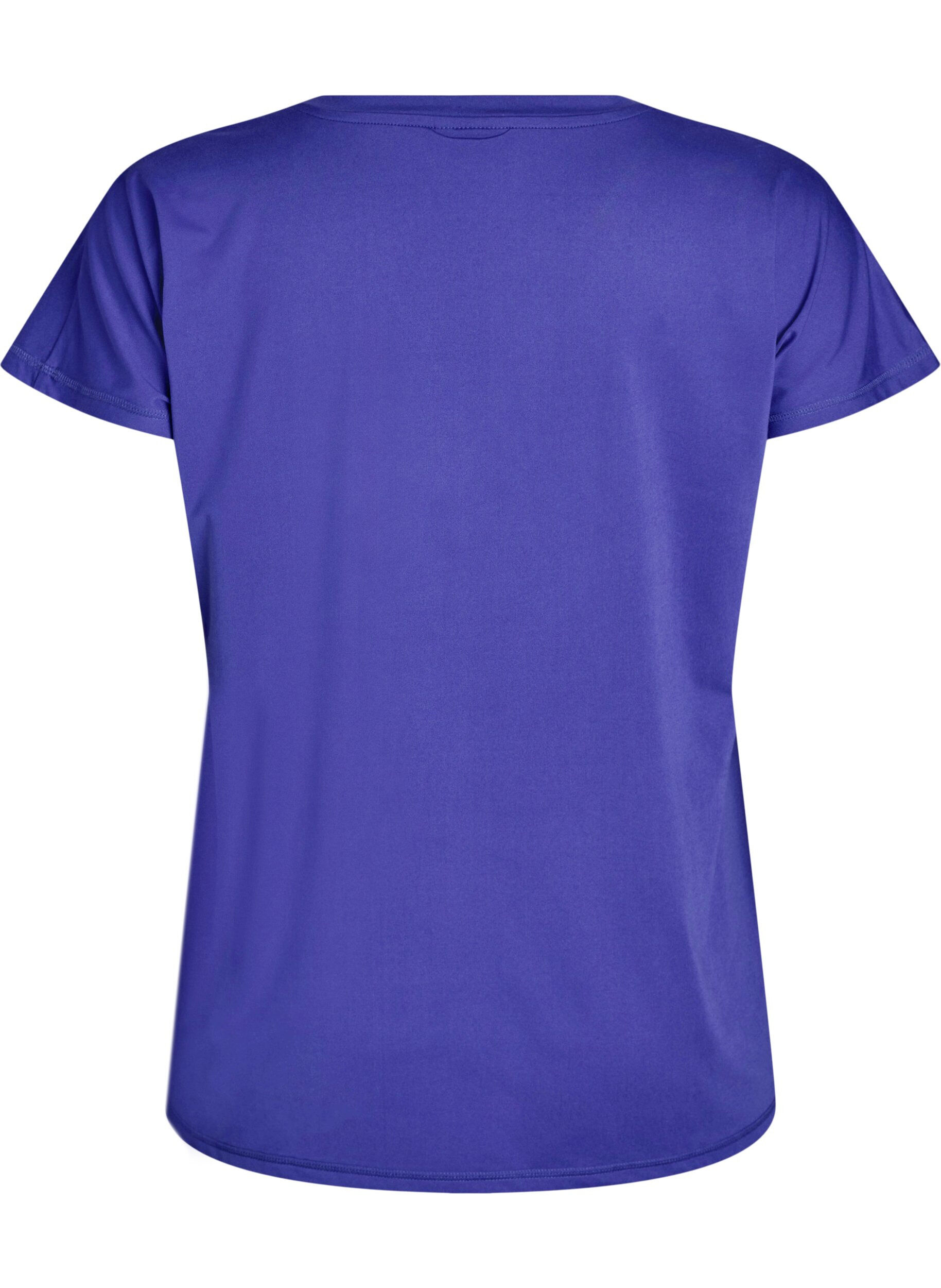 Zizzifashion Loose training t-shirt with v-neck, Purple, Packshot image number 1