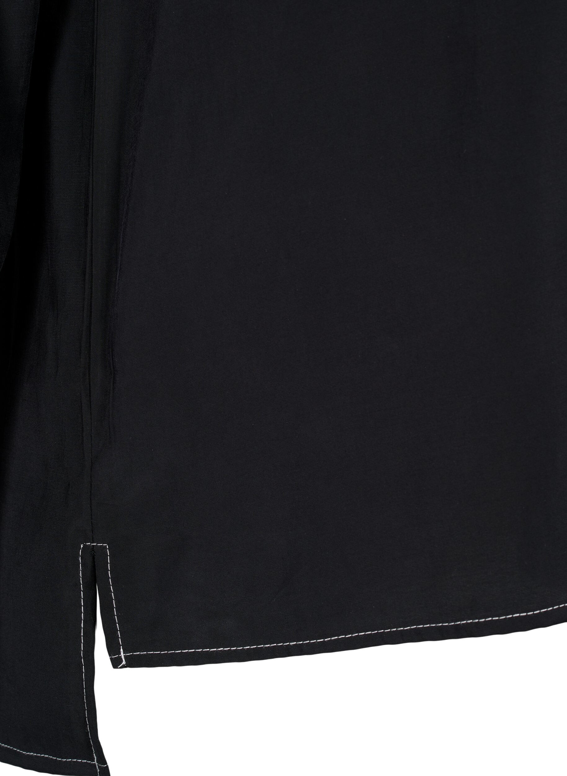 Zizzifashion Shirt with contrast stitching, Black, Packshot image number 3