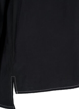 Shirt with contrast stitching, Black, Packshot image number 3