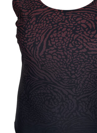 Patterned swimsuit with cross back, Small Leo Fading, Packshot image number 2