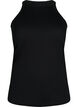 Ribbed cotton tank top, Black, Packshot image number 0