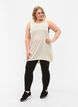 Sleeveless training top in viscose, Lilac Ash w. BlackP., Model image number 2