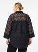 Lace shirt with 3/4 sleeves, Black, Model image number 2