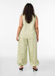 High-waisted balloon trousers with an elasticated waistband, Green, Model image number 1