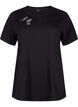 Organic cotton T-shirt with bow detail, Black, Packshot image number 0
