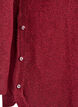 Long knitted blouse with ball buttons, Dark Bordeaux, Packshot image number 3