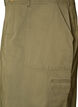 Cotton cargo skirt with a back slit, Green, Packshot image number 2