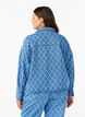 Denim shirt with destroy pattern, Blue Denim, Model image number 1