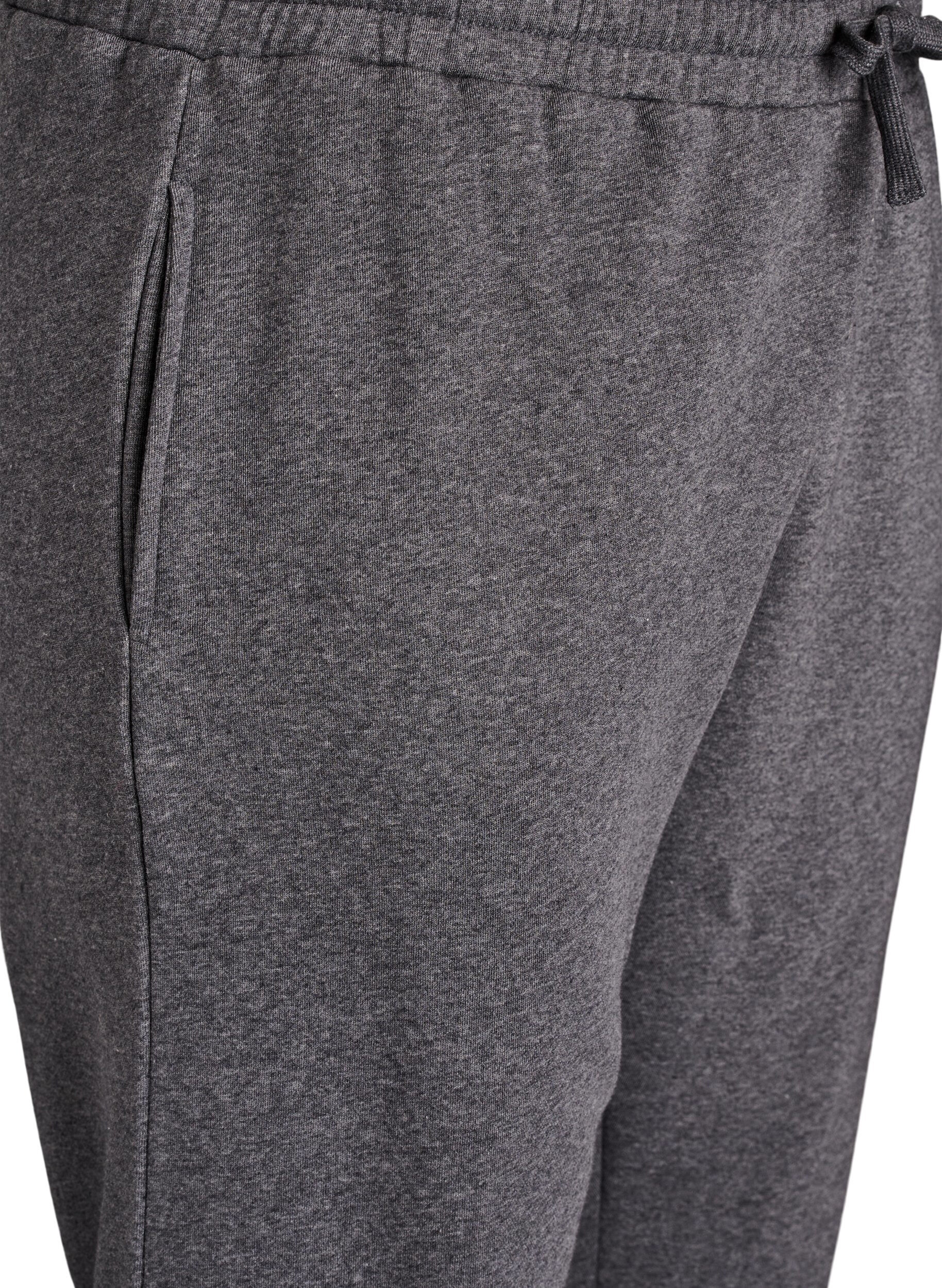 Zizzifashion High-waisted joggers, Dark Grey, Packshot image number 2