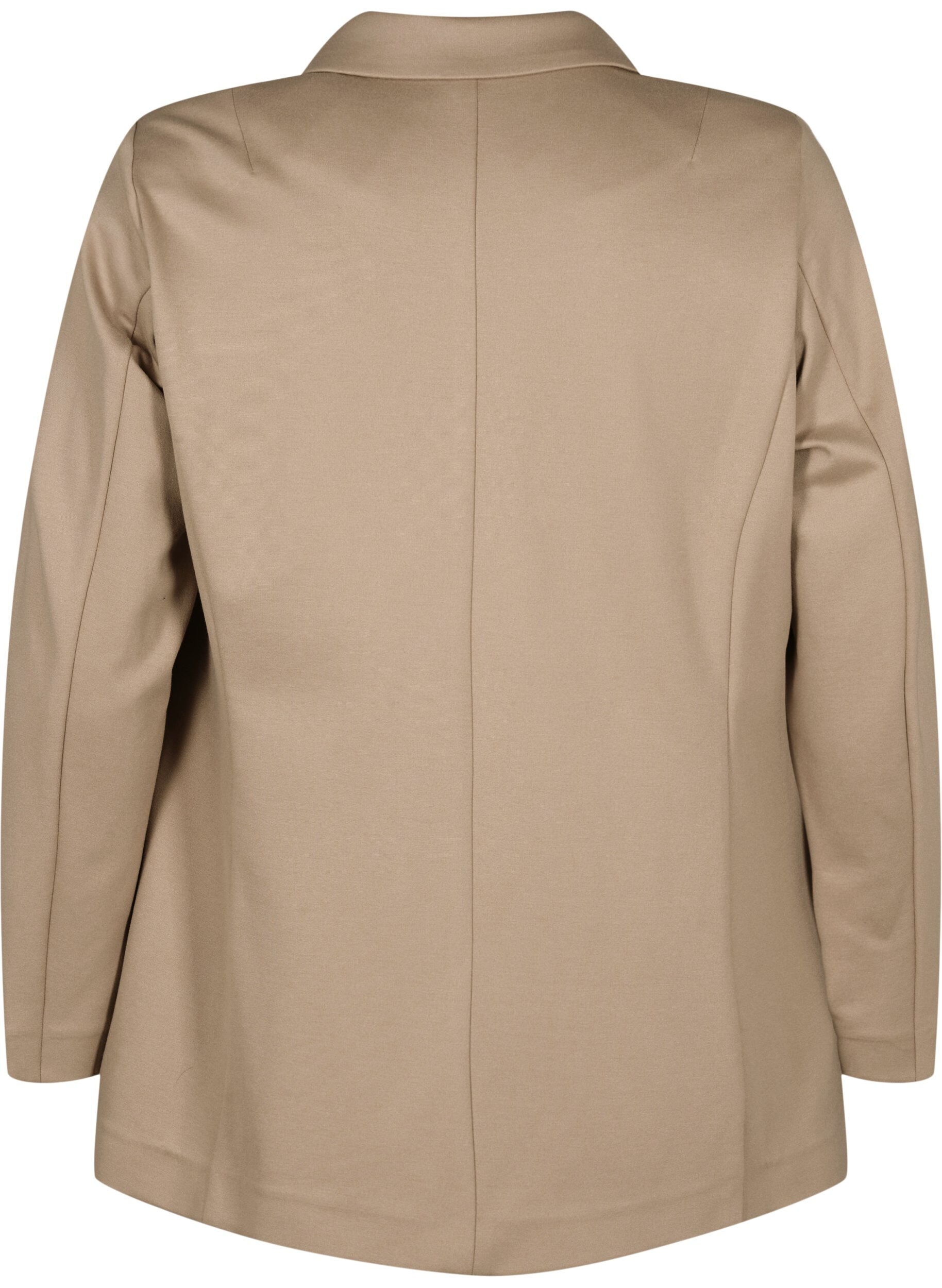 Zizzifashion Simple blazer with button closure, Beige, Packshot image number 1