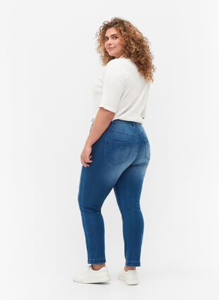 Slim fit Emily jeans with normal waist, Light blue, Model image number 1