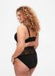 High-waisted knickers with lace trim in a 2-pack, Black, Model image number 1