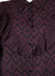 Long viscose shirt with print and frills, Winetasting w. Black, Packshot image number 2