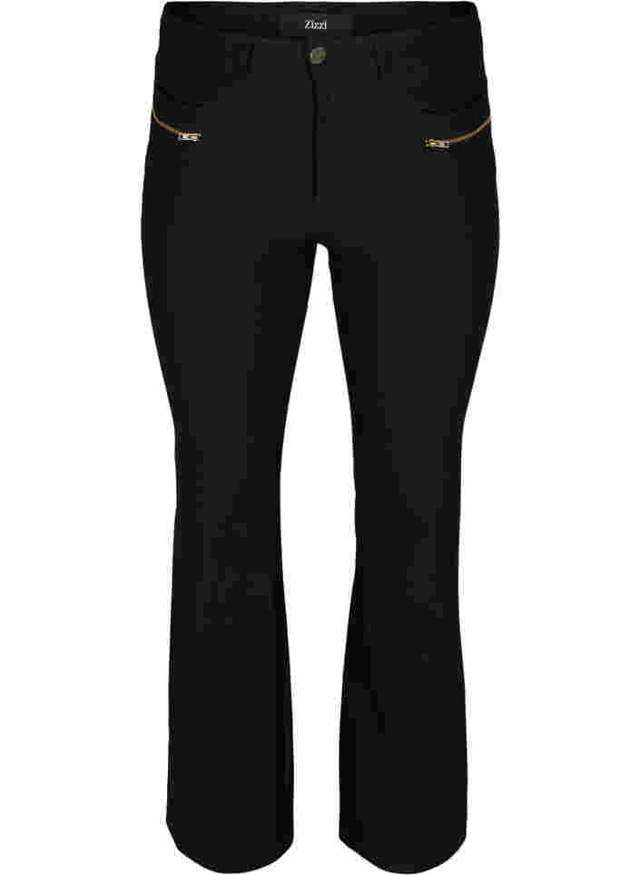 Bootcut trousers, Black, Packshot image number 0