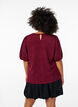 Structured blouse with short sleeves, Dark Bordeaux, Model image number 2