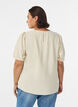 Viscose blouse with 1/2 sleeves, Beige, Model image number 2