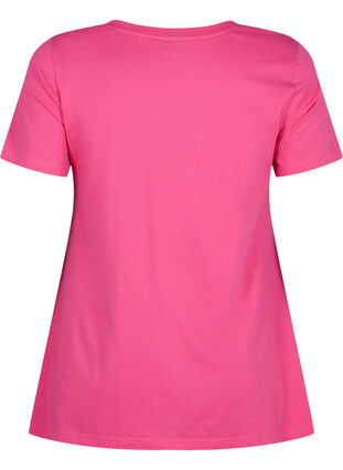 Cotton t-shirt with short sleeves, Raspberry S. Best, Packshot image number 1
