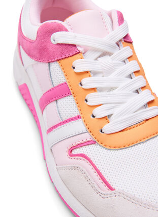 Wide fit trainers, White Pink, Packshot image number 2