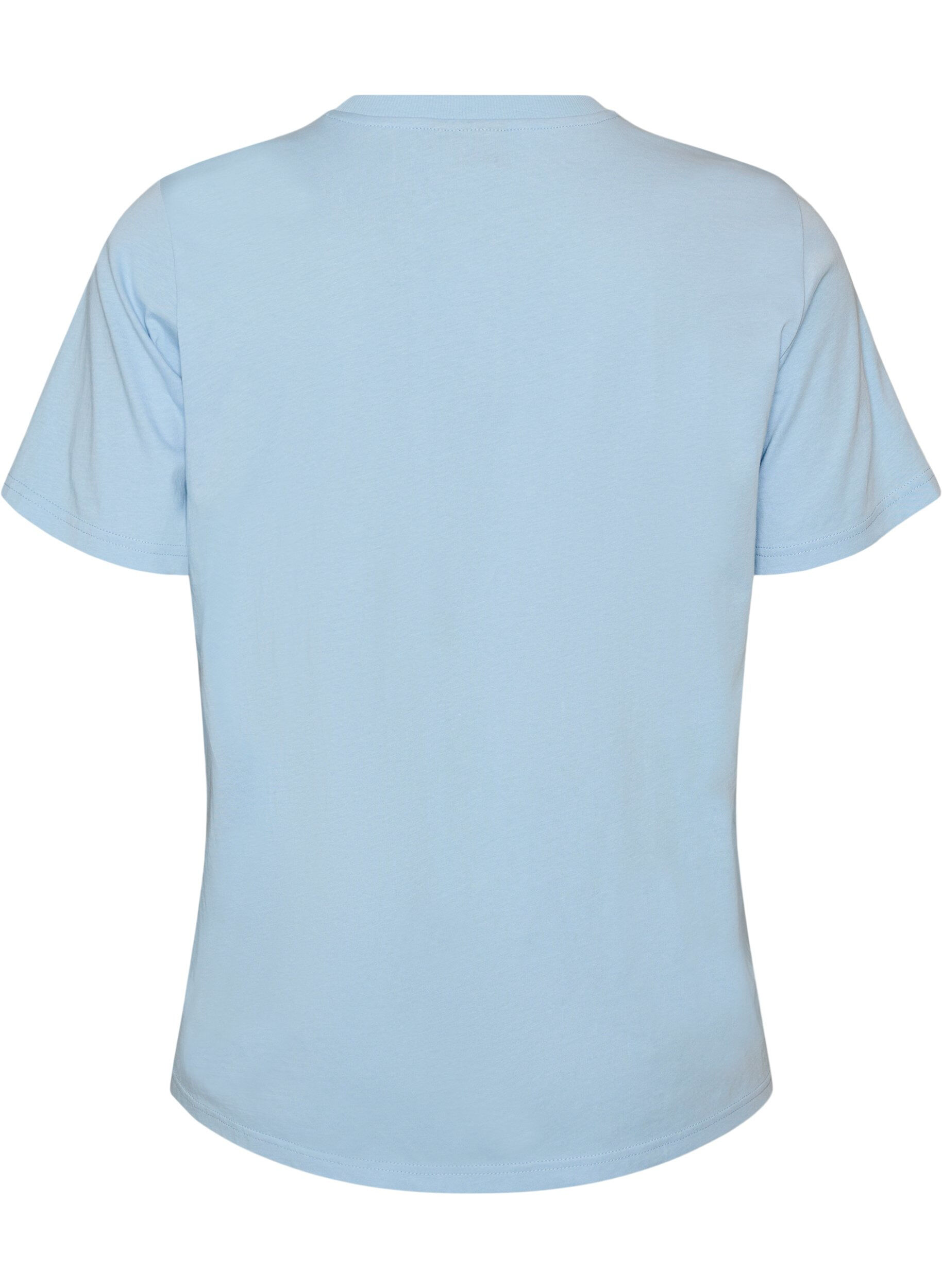 ZizzifashionCotton T-shirt with print, Blue, Packshot image number 1