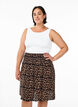 FLASH - Short skirt with smocked waist, Brown, Model image number 0