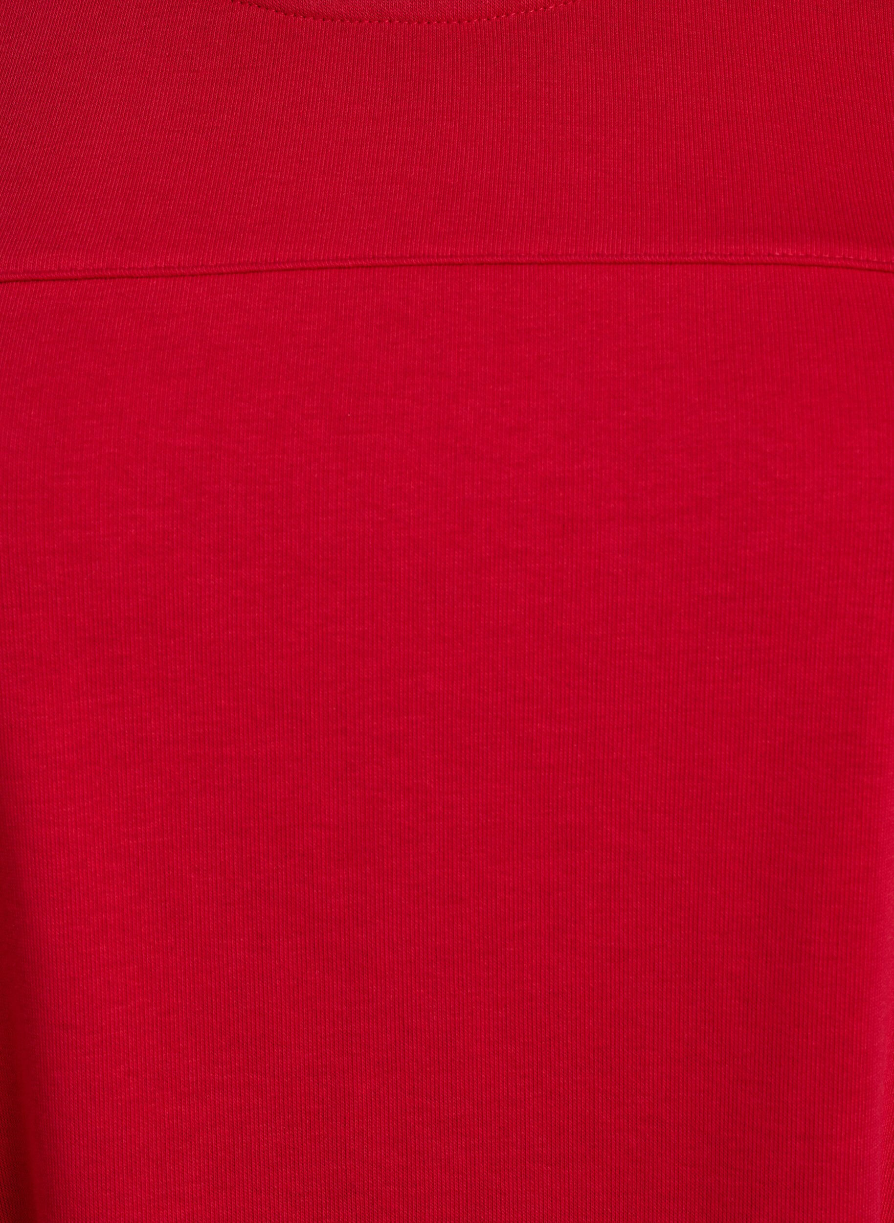 Zizzifashion Jersey dress with short sleeves and pockets, Red, Packshot image number 2