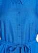 Knee-length shirt dress with tie belt, Blue, Packshot image number 2