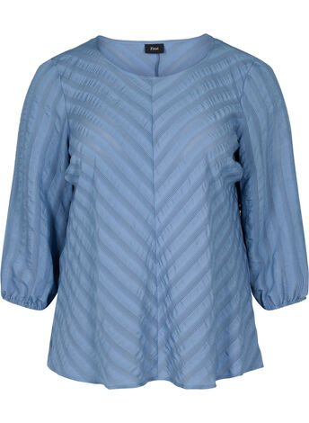 Blouse with 3/4 length sleeves