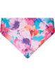 Bikini bottom with print and high waist, Pink, Packshot image number 1