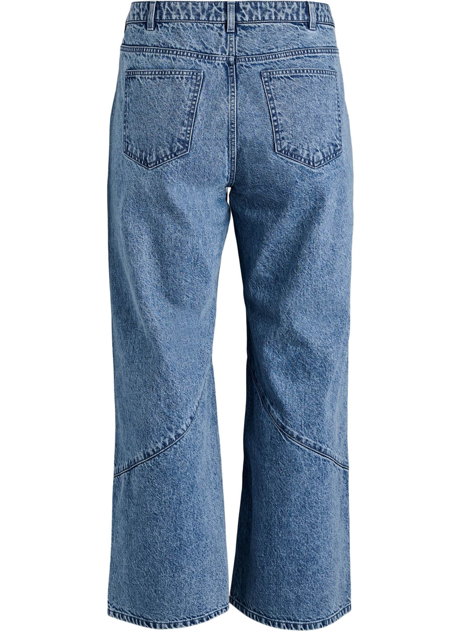 ZizzifashionWide fit jeans with seam details, Light Blue, Packshot image number 1