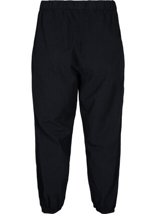 Cropped trousers in cotton, Black, Packshot image number 1