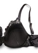 Padded underwire bra with embroidery, Black, Packshot image number 3