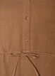 Sleeveless cotton muslin dress with tie string, Brown, Packshot image number 2