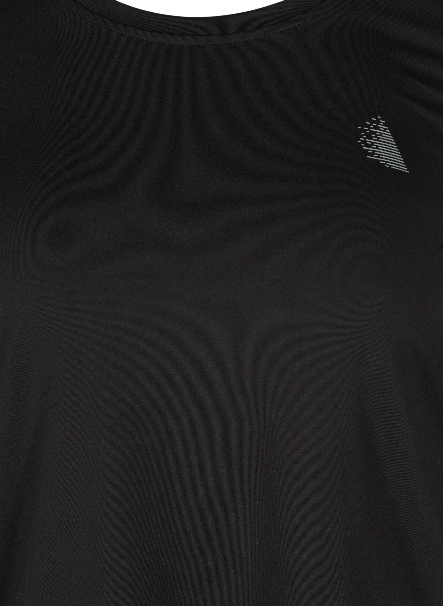 ZizzifashionSports top with 3/4 sleeves, Black, Packshot image number 2